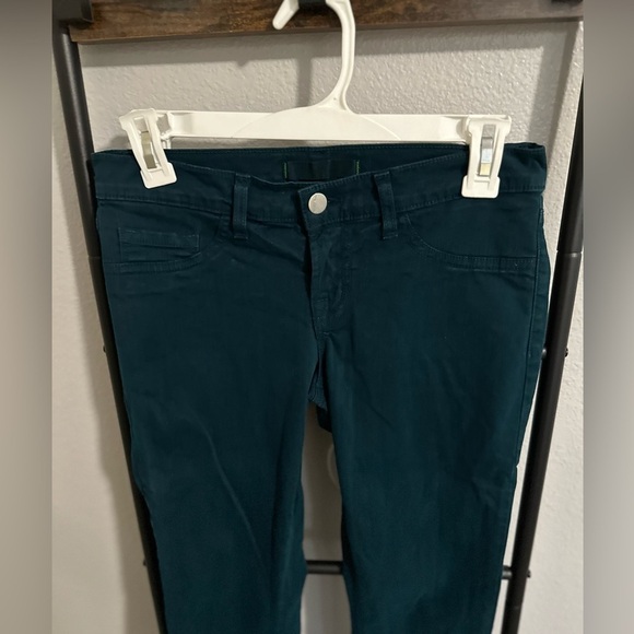 🚨J Brand Skinny Jeans Pencil Leg in Riviera Blue Green/Deep Teal. Size: 26. - Picture 5 of 9
